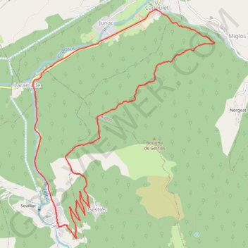 Capoulet - Chapelle Saint-Nicolas - Capoulet GPS track, route, trail