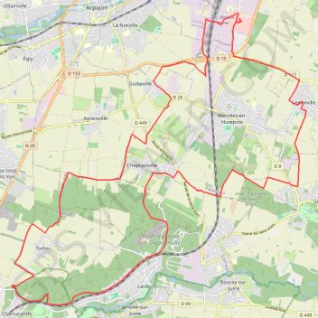 Rallye Francilien GPS track, route, trail