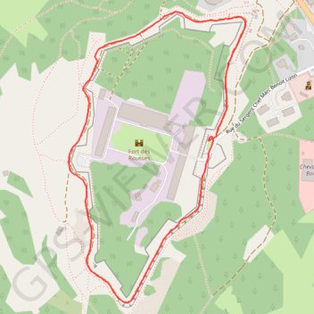 Fort des Rousses GPS track, route, trail