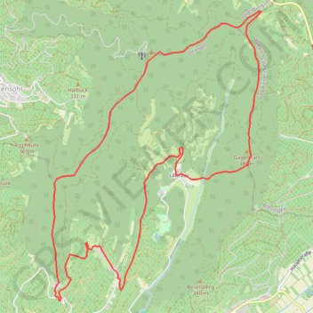 Du Lilienhof au Lenzenberg GPS track, route, trail