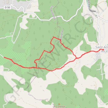 Saint Antonin GPS track, route, trail
