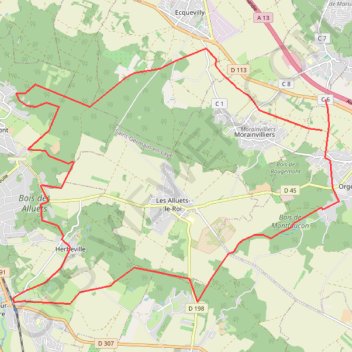 Herbeville GPS track, route, trail