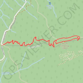 Mount Timbertop GPS track, route, trail
