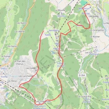 Le folliets GPS track, route, trail