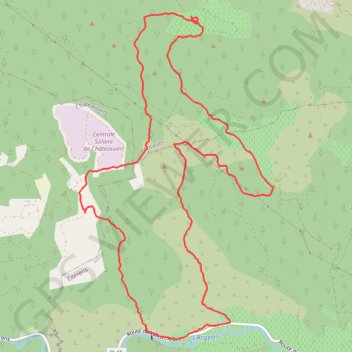 Châteauvert - Le Vallon Sourn GPS track, route, trail