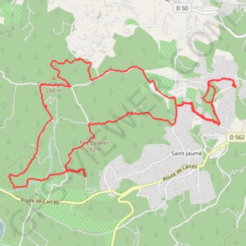 Lorgues - Château Renard - Franquèse GPS track, route, trail