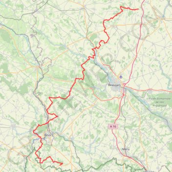 GR125 Randonnée de Serans à Blancfossé (Oise) GPS track, route, trail