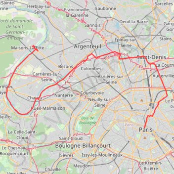 Paris - Maisons-Laffitte GPS track, route, trail