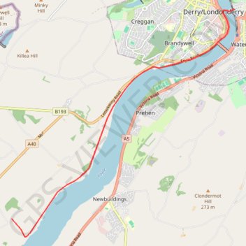 Foyle Valley Cycle Route GPS track, route, trail