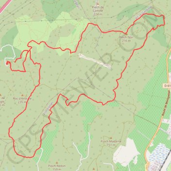 Gigean Massif de la Gardiole GPS track, route, trail