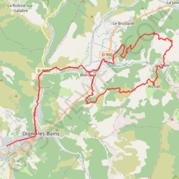 Les Terres Noires GPS track, route, trail