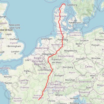 Stage 14: Frederikshavn to Aars — European Divide Trail GPS track, route, trail