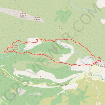 Collet de Gilibert - Coursegoules GPS track, route, trail