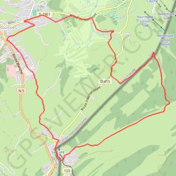 La Frontière - Les Rousses GPS track, route, trail