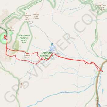 Mount Washington, Lion Head and Tuckerman Ravine Loop GPS track, route, trail
