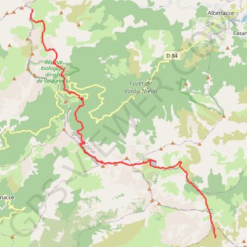 GR20 Ciottulu di i Mori - Manganu GPS track, route, trail