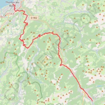 Thonon / Morzine GPS track, route, trail