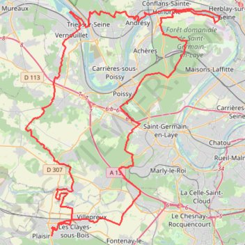 Plaisir à Conflans-Sainte-Honorine GPS track, route, trail