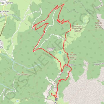 Tête du Parmelan par les Rochers blancs GPS track, route, trail