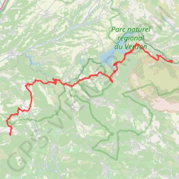 GR99 Randonnée de Saint Martin-de-Pallières aux Gorges du Verdon (Var) GPS track, route, trail