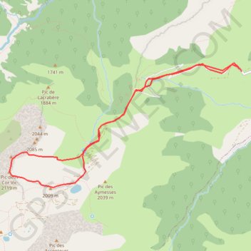 Rando Pic de cour Vic GPS track, route, trail