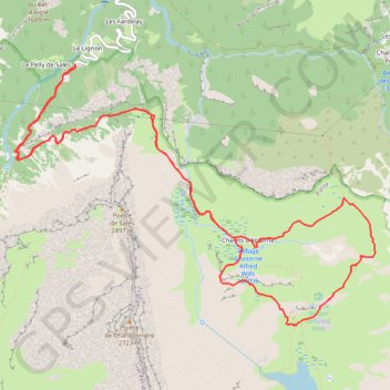 Le lac d'Anterne GPS track, route, trail