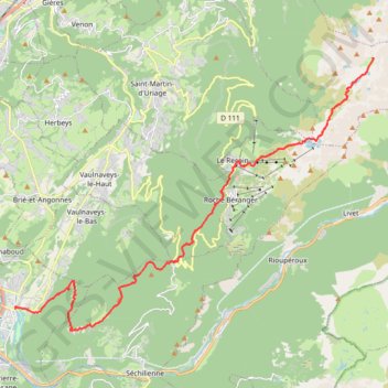 Belledonne Trail J1 GPS track, route, trail