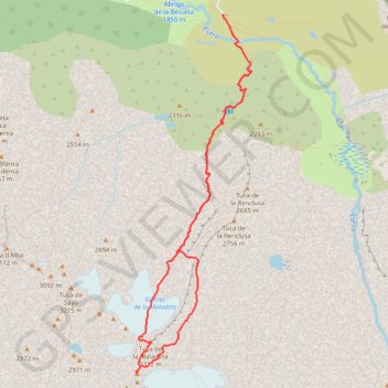 Maladeta Oriental (3.308m) y pico Abadías (3.27 GPS track, route, trail