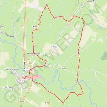 Circuit du Buffle - Etroeungt GPS track, route, trail