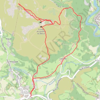 Le BEOUT depuis Ossen GPS track, route, trail