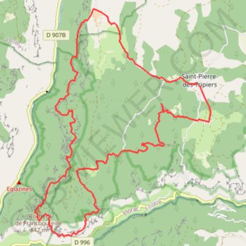 Causse Méjean GPS track, route, trail