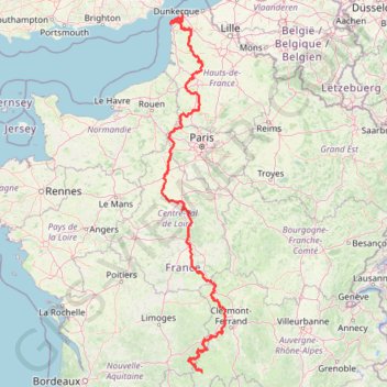 TET-FRANCE-Section01-20190827 GPS track, route, trail