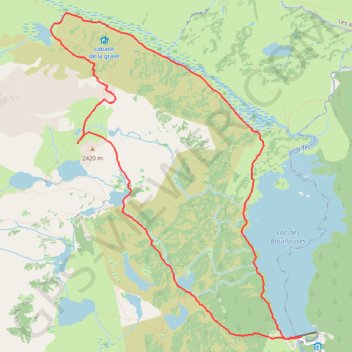 Racou dougne GPS track, route, trail