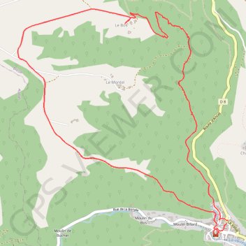 La Ferme du Bos - Blesle GPS track, route, trail