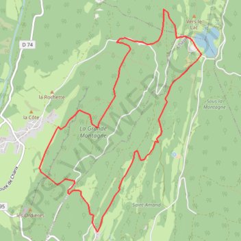 Lac Genin via apremont GPS track, route, trail