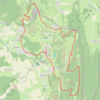 Le Mont Myon GPS track, route, trail
