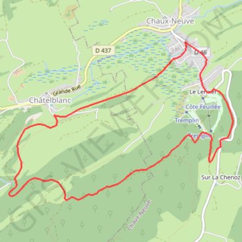 Le Lernier GPS track, route, trail