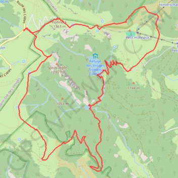 Randonnée Hohneck GPS track, route, trail