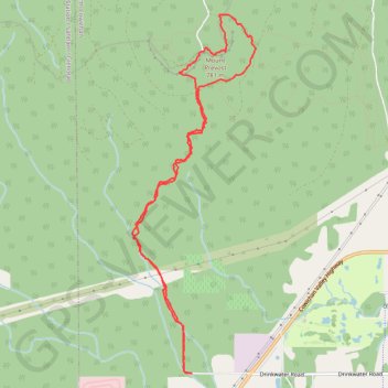 Mount Prevost GPS track, route, trail